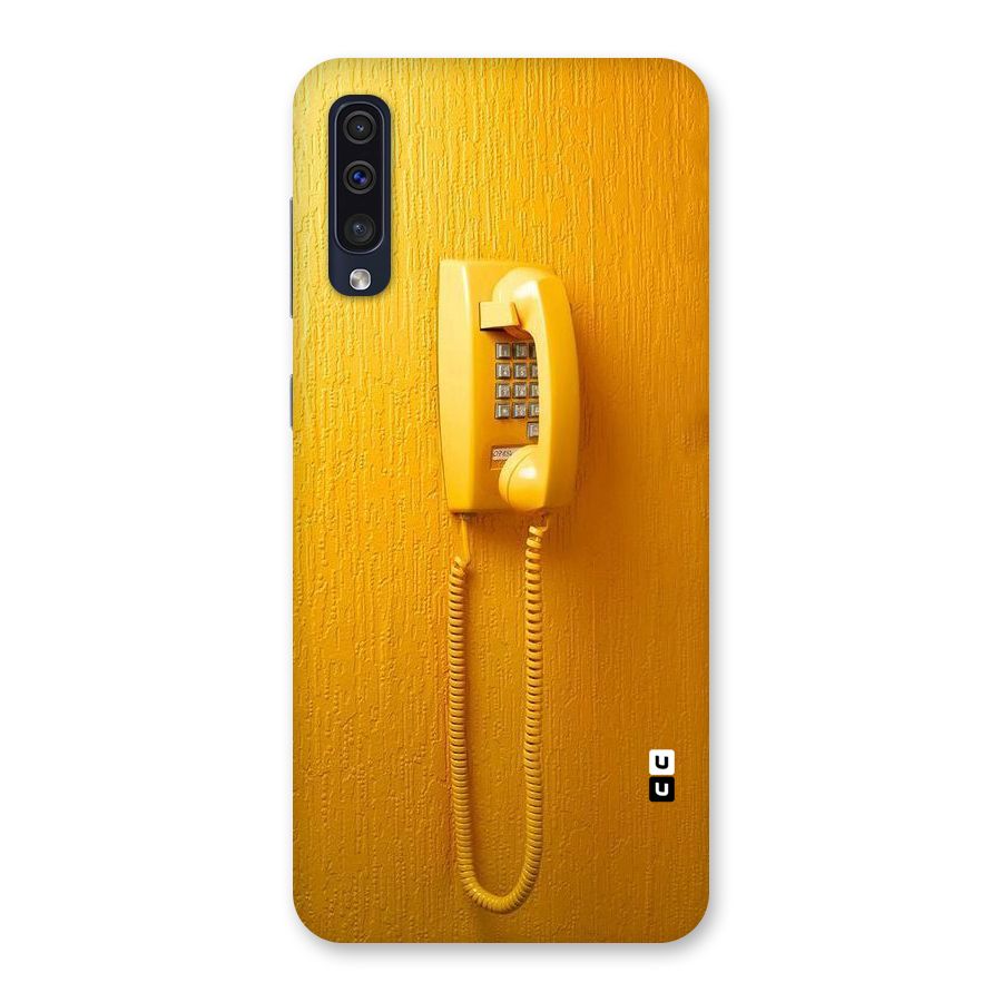Aesthetic Yellow Telephone Back Case for Galaxy A50s