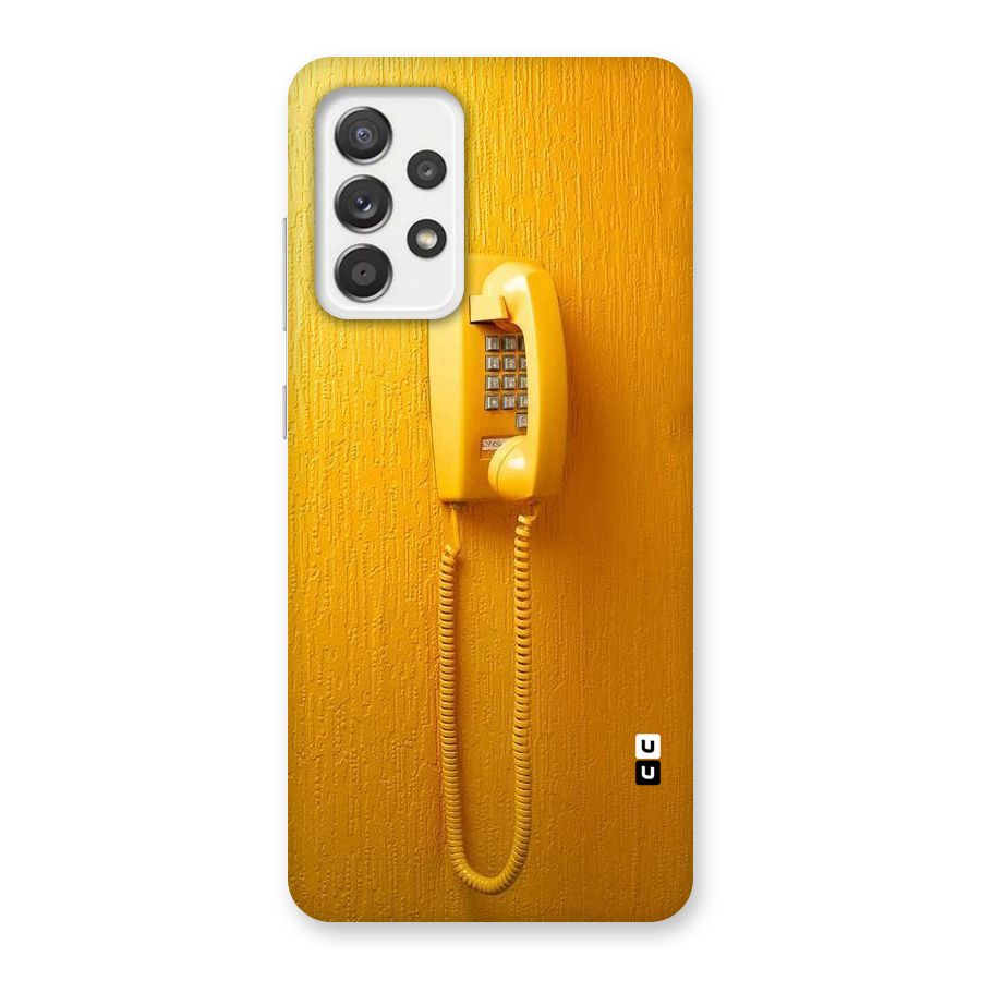 Aesthetic Yellow Telephone Back Case for Galaxy A52