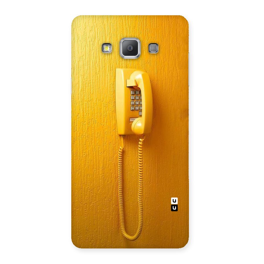 Aesthetic Yellow Telephone Back Case for Galaxy A7