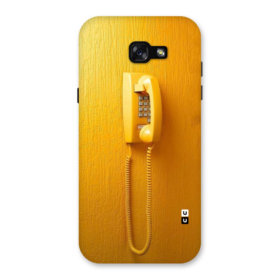 Aesthetic Yellow Telephone Back Case for Galaxy A7 (2017)
