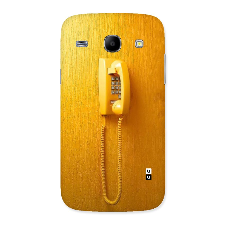 Aesthetic Yellow Telephone Back Case for Galaxy Core