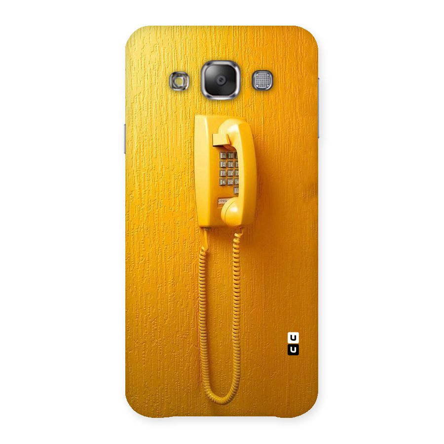Aesthetic Yellow Telephone Back Case for Galaxy E7