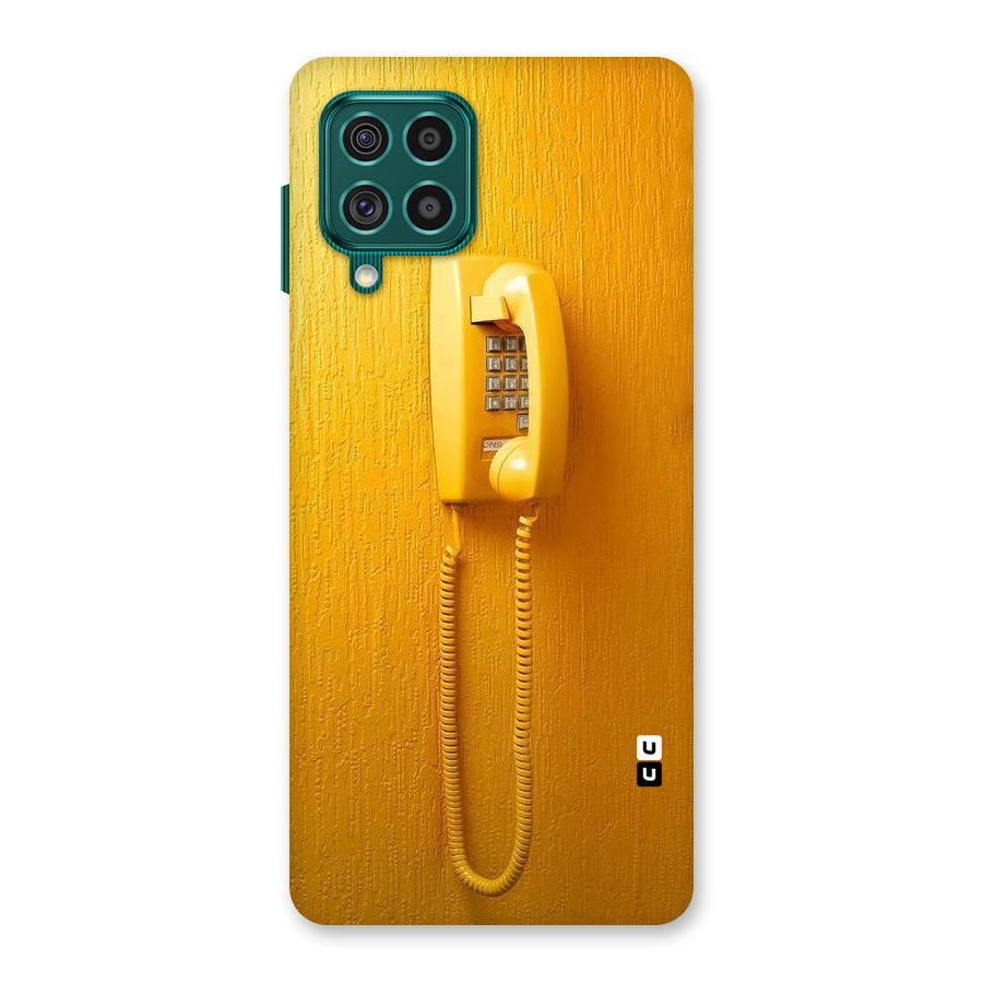 Aesthetic Yellow Telephone Back Case for Galaxy F62