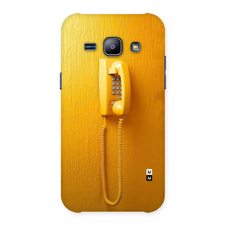 Aesthetic Yellow Telephone Back Case for Galaxy J1