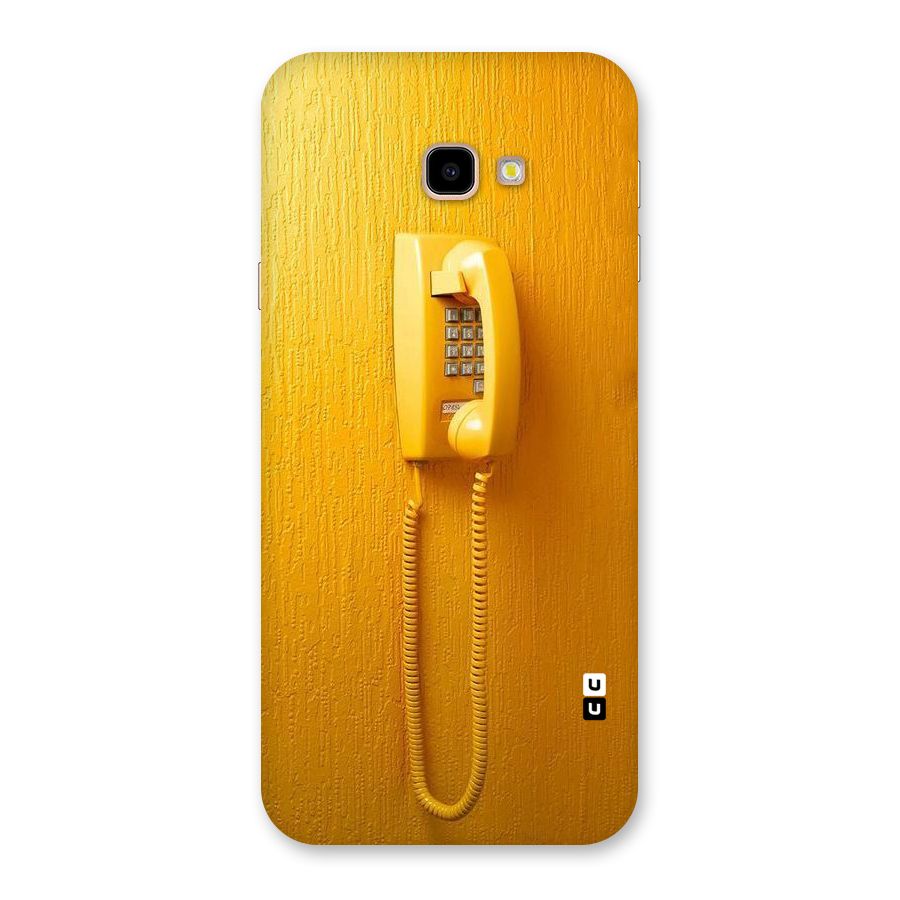 Aesthetic Yellow Telephone Back Case for Galaxy J4 Plus