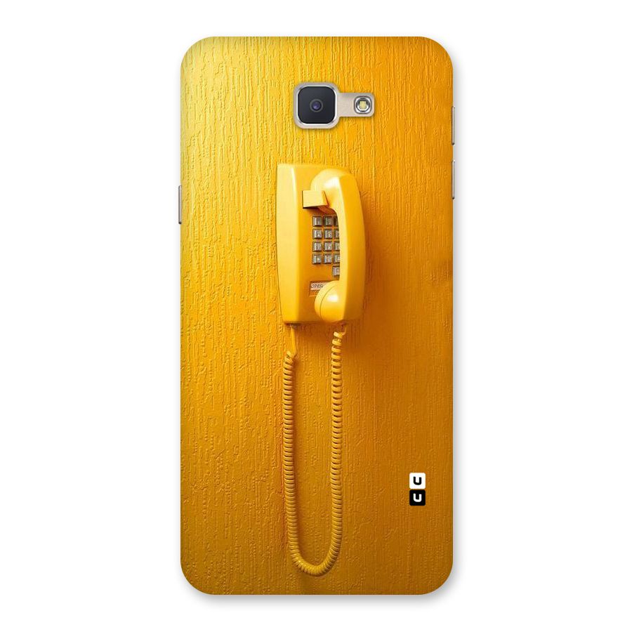 Aesthetic Yellow Telephone Back Case for Galaxy J5 Prime