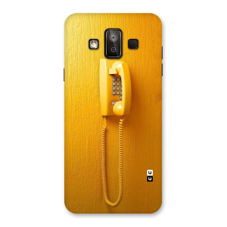 Aesthetic Yellow Telephone Back Case for Galaxy J7 Duo