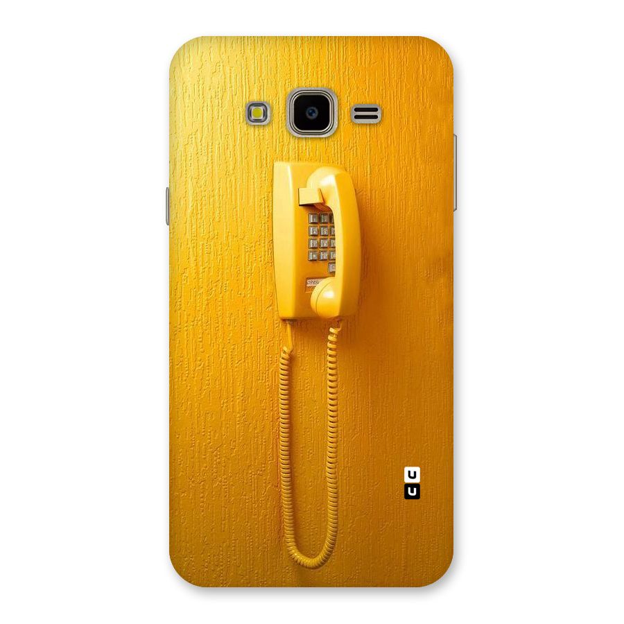 Aesthetic Yellow Telephone Back Case for Galaxy J7 Nxt