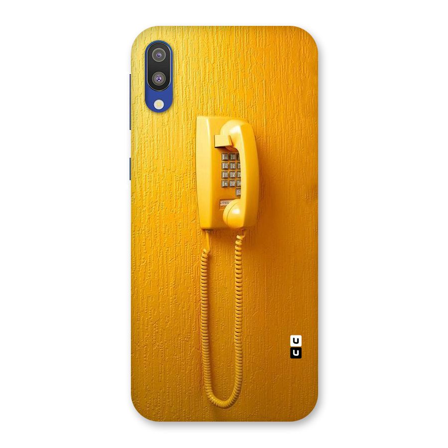 Aesthetic Yellow Telephone Back Case for Galaxy M10