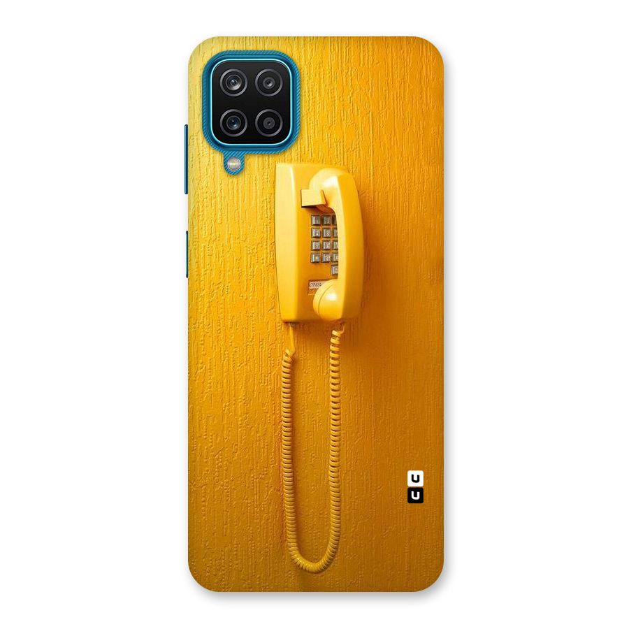 Aesthetic Yellow Telephone Back Case for Galaxy M12
