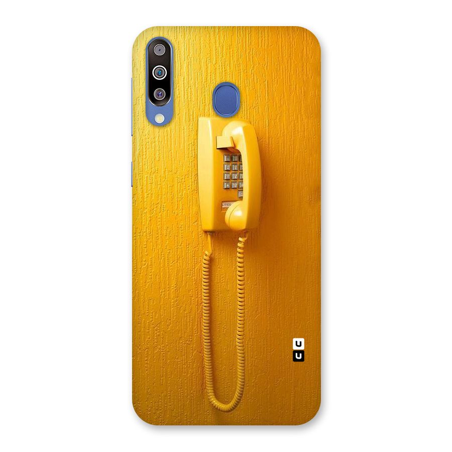 Aesthetic Yellow Telephone Back Case for Galaxy M30