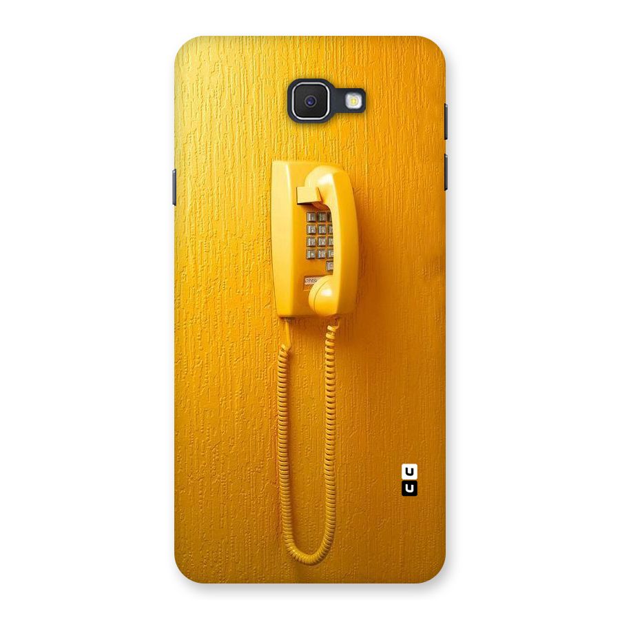 Aesthetic Yellow Telephone Back Case for Galaxy On7 2016