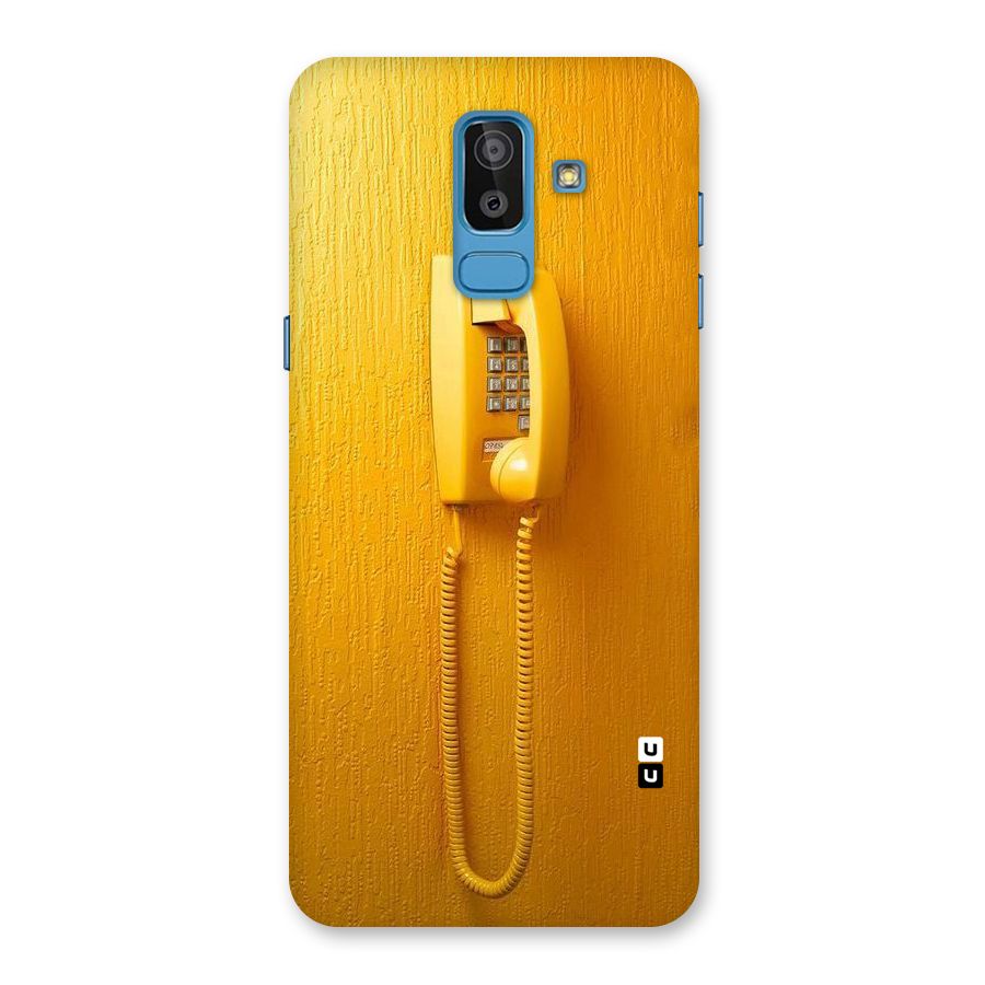 Aesthetic Yellow Telephone Back Case for Galaxy On8 (2018)