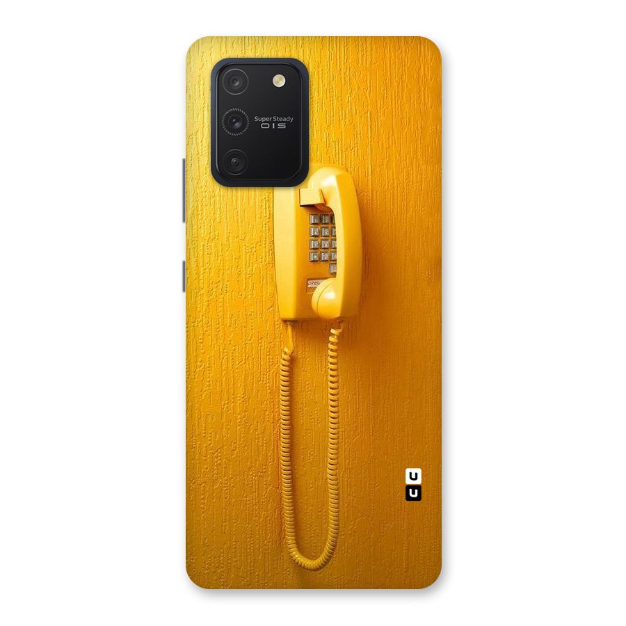 Aesthetic Yellow Telephone Back Case for Galaxy S10 Lite