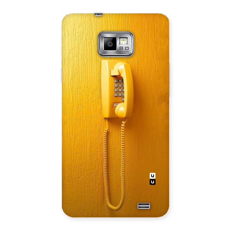 Aesthetic Yellow Telephone Back Case for Galaxy S2