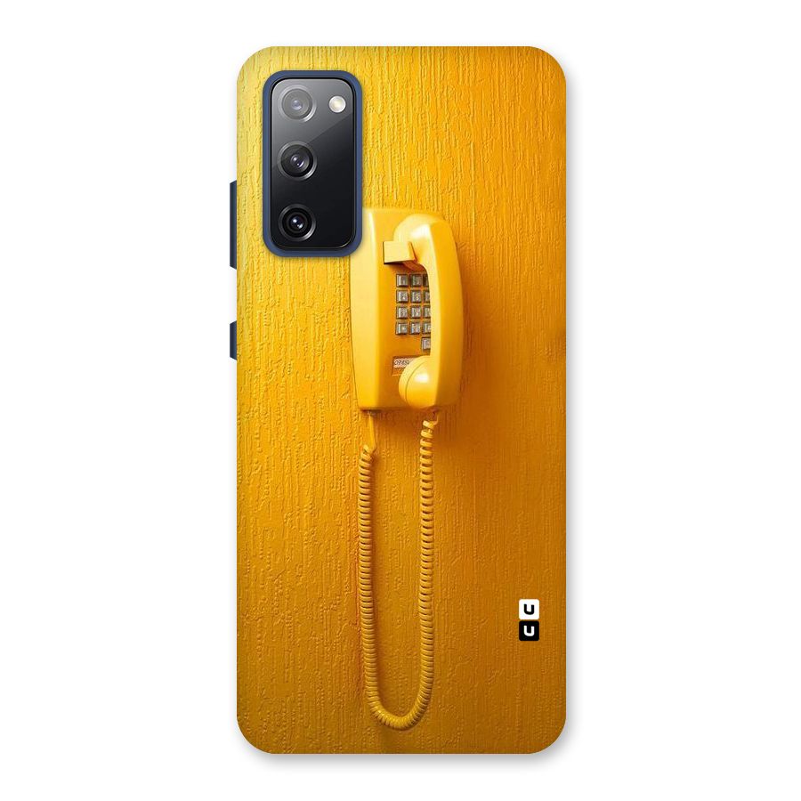 Aesthetic Yellow Telephone Back Case for Galaxy S20 FE