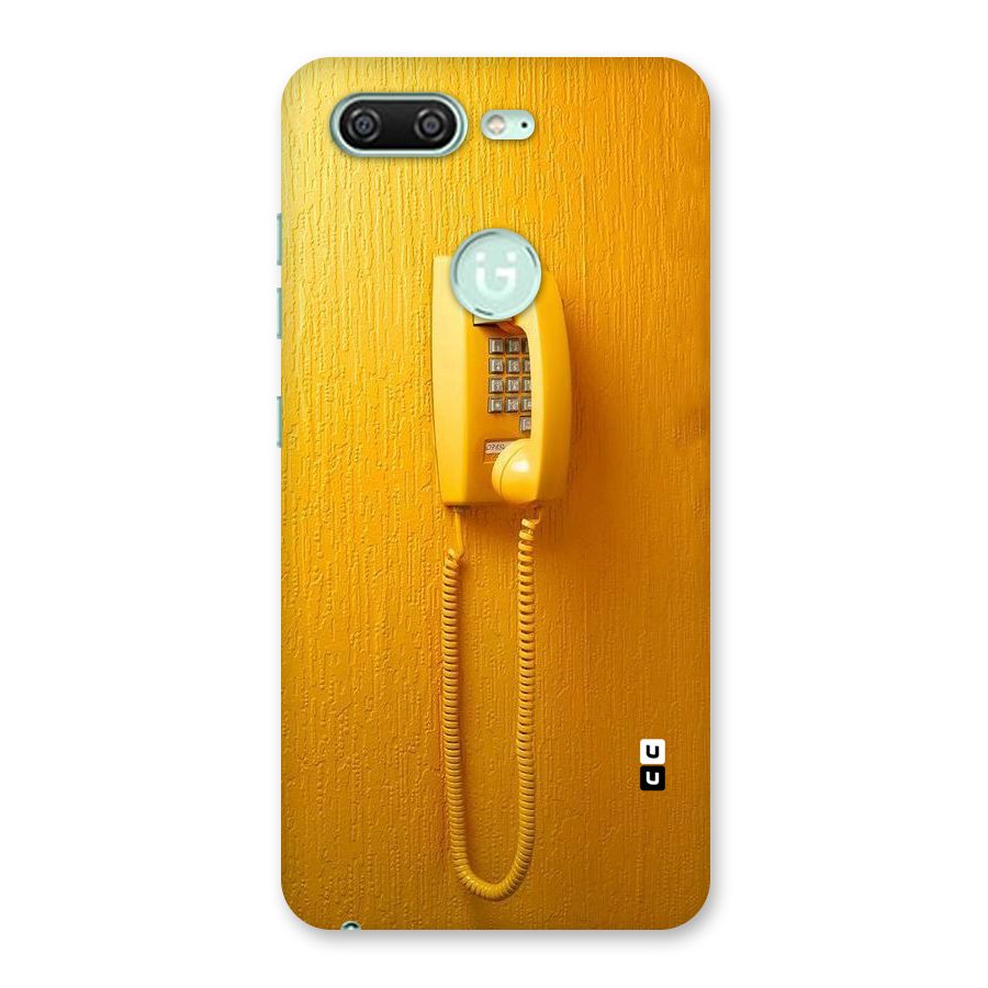 Aesthetic Yellow Telephone Back Case for Gionee S10