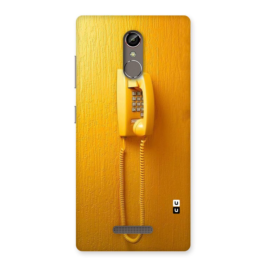 Aesthetic Yellow Telephone Back Case for Gionee S6s