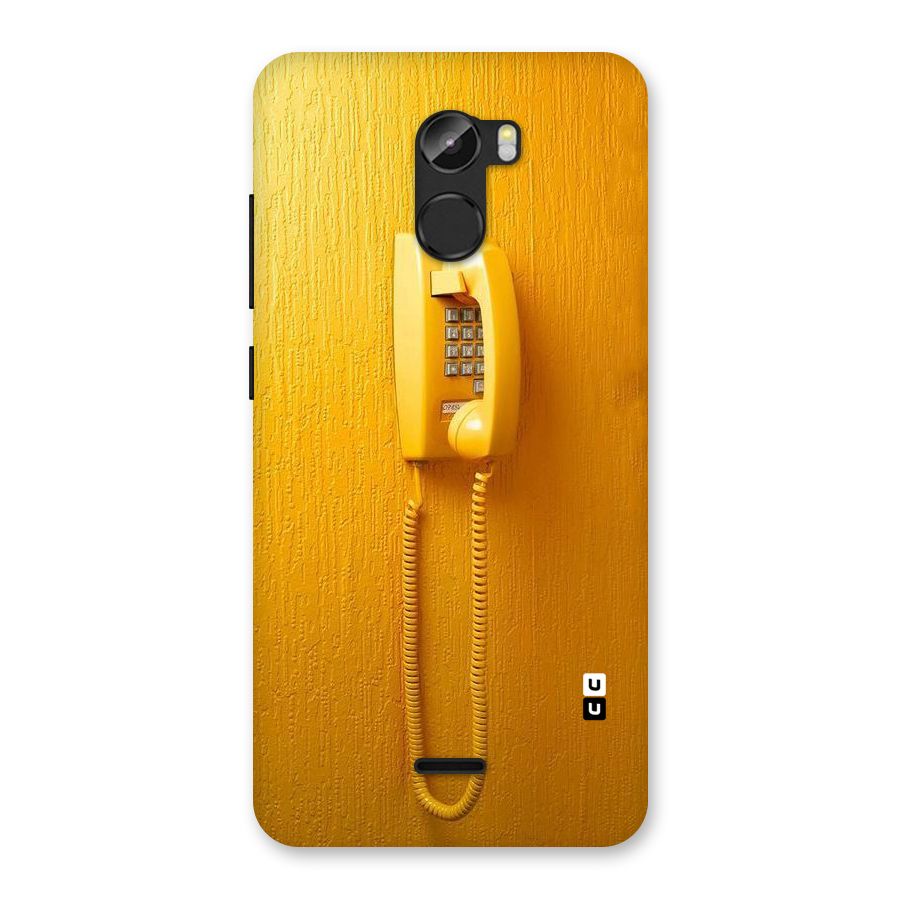 Aesthetic Yellow Telephone Back Case for Gionee X1