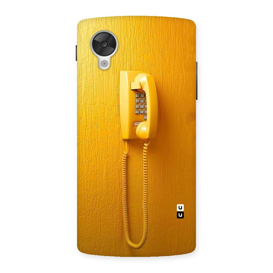 Aesthetic Yellow Telephone Back Case for Google Nexsus 5
