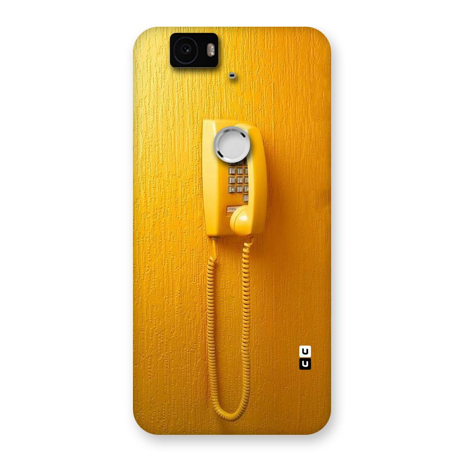 Aesthetic Yellow Telephone Back Case for Google Nexus-6P