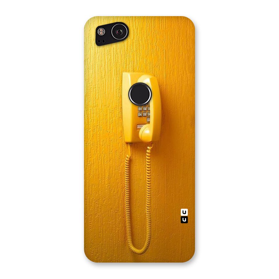 Aesthetic Yellow Telephone Back Case for Google Pixel 2