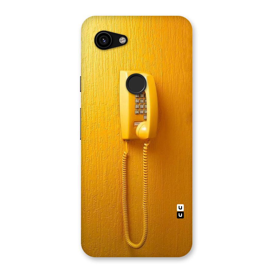 Aesthetic Yellow Telephone Back Case for Google Pixel 3a