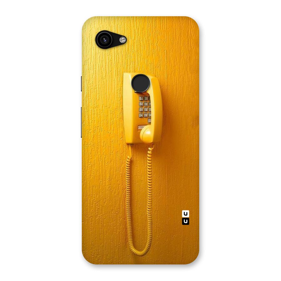 Aesthetic Yellow Telephone Back Case for Google Pixel 3a XL