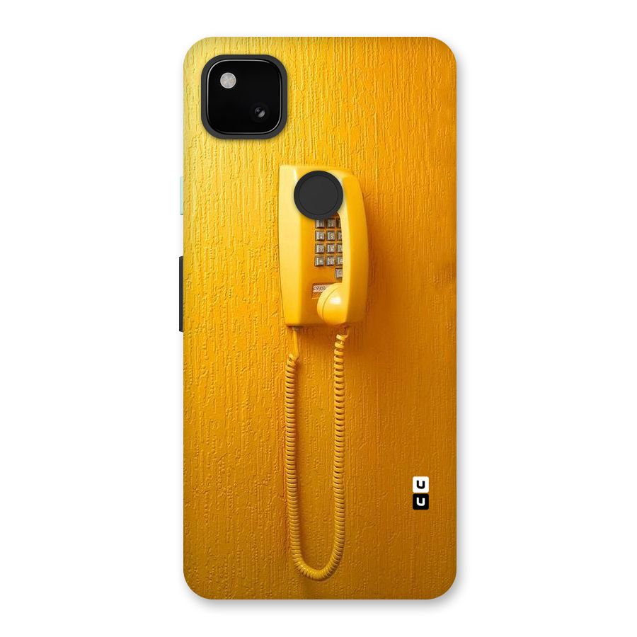 Aesthetic Yellow Telephone Back Case for Google Pixel 4a