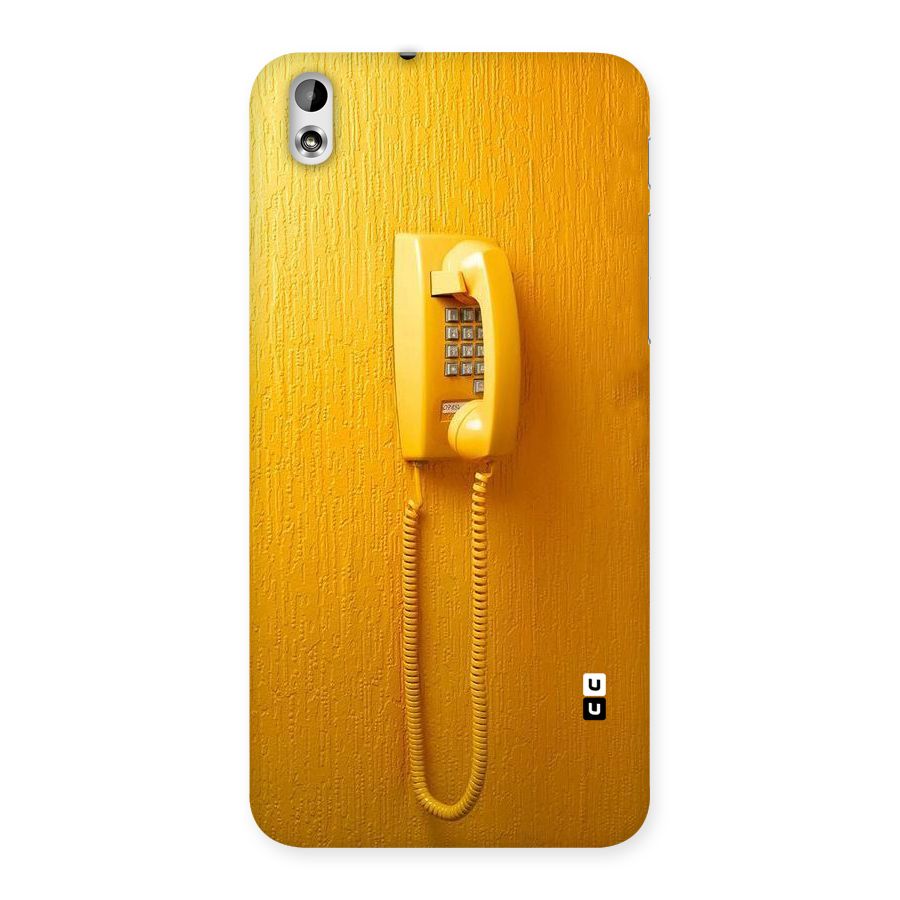 Aesthetic Yellow Telephone Back Case for HTC Desire 816g