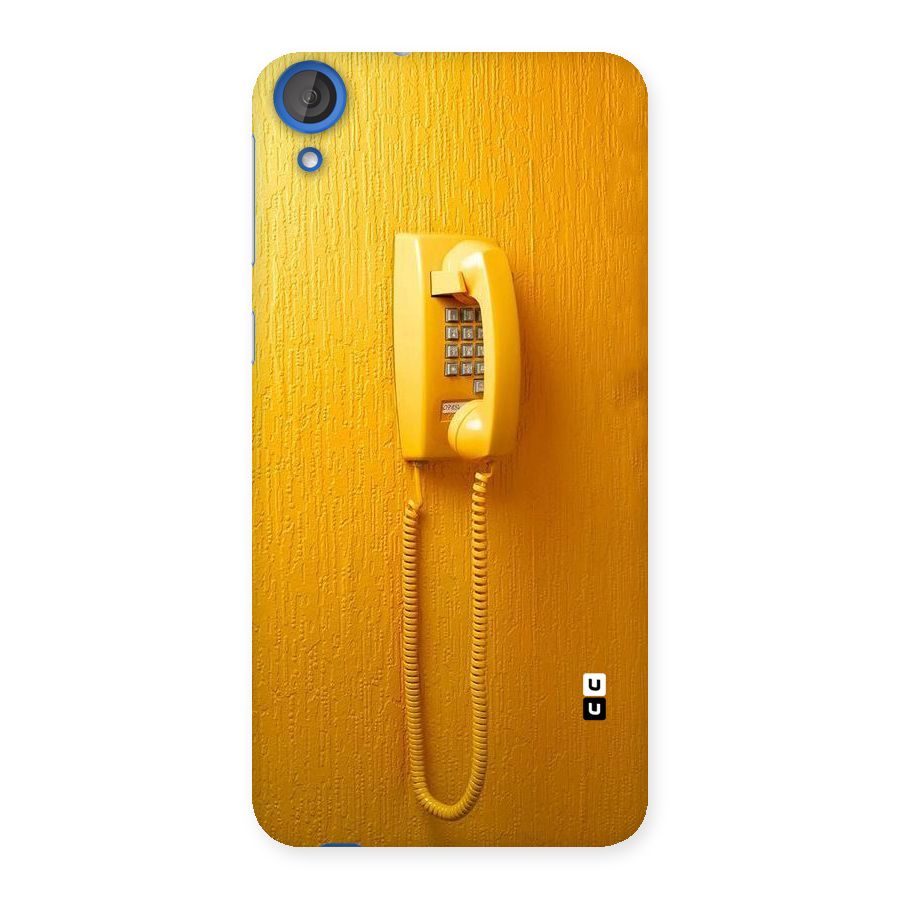 Aesthetic Yellow Telephone Back Case for HTC Desire 820