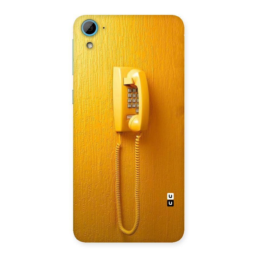 Aesthetic Yellow Telephone Back Case for HTC Desire 826