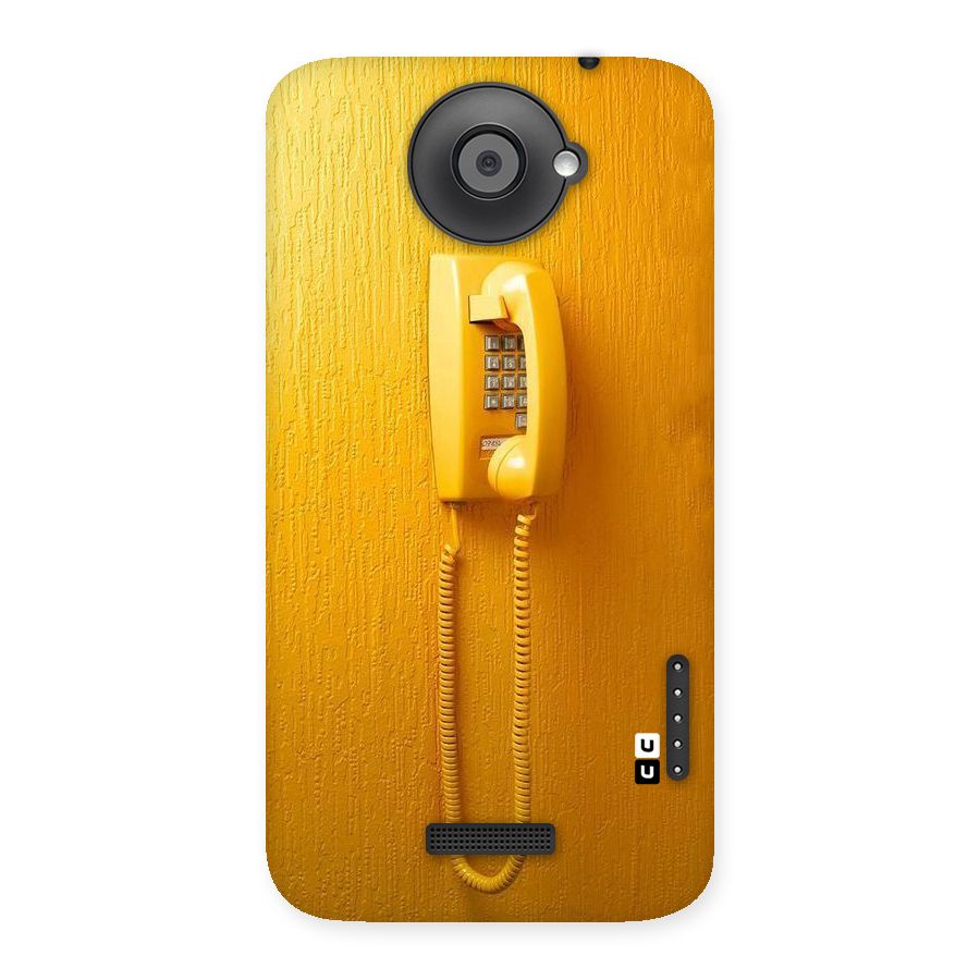 Aesthetic Yellow Telephone Back Case for HTC One X
