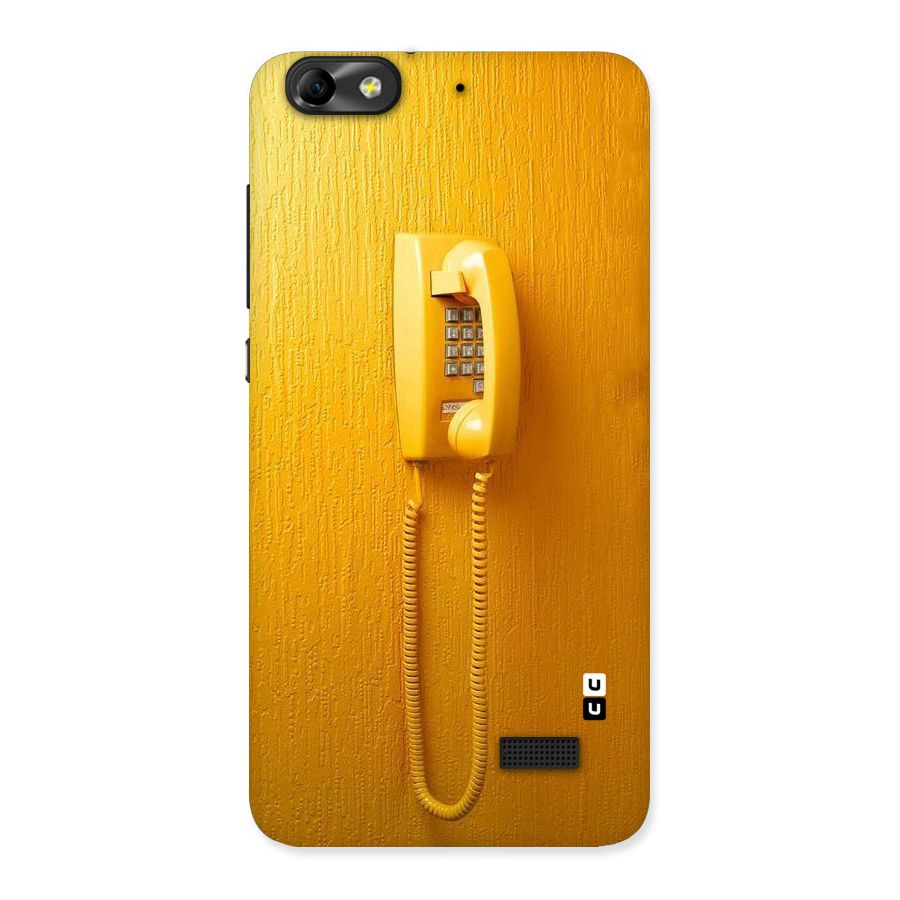Aesthetic Yellow Telephone Back Case for Honor 4C
