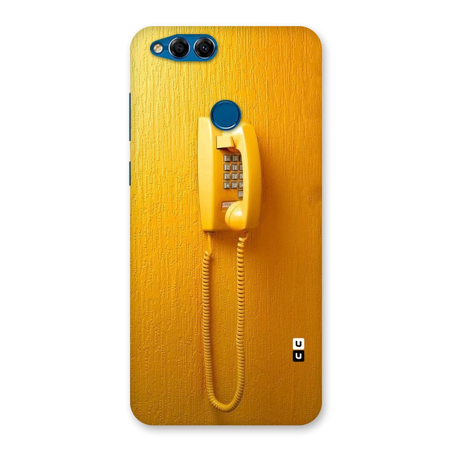 Aesthetic Yellow Telephone Back Case for Honor 7X