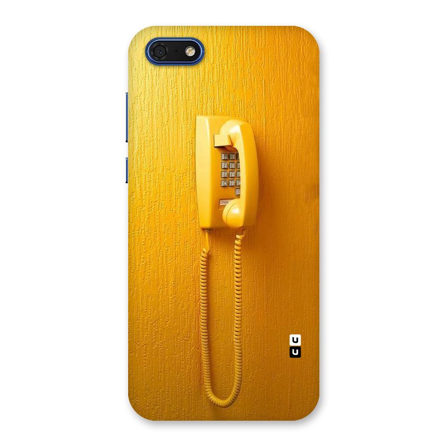 Aesthetic Yellow Telephone Back Case for Honor 7s