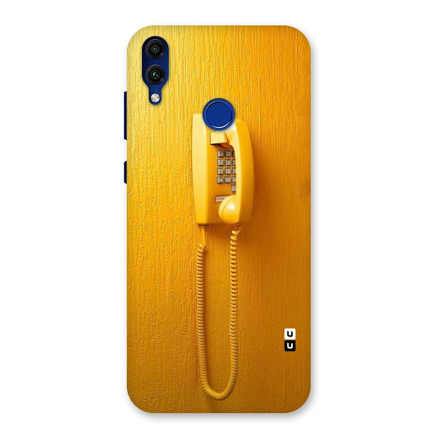 Aesthetic Yellow Telephone Back Case for Honor 8C