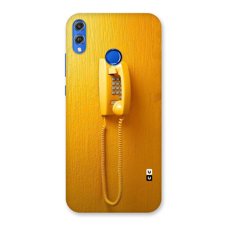 Aesthetic Yellow Telephone Back Case for Honor 8X