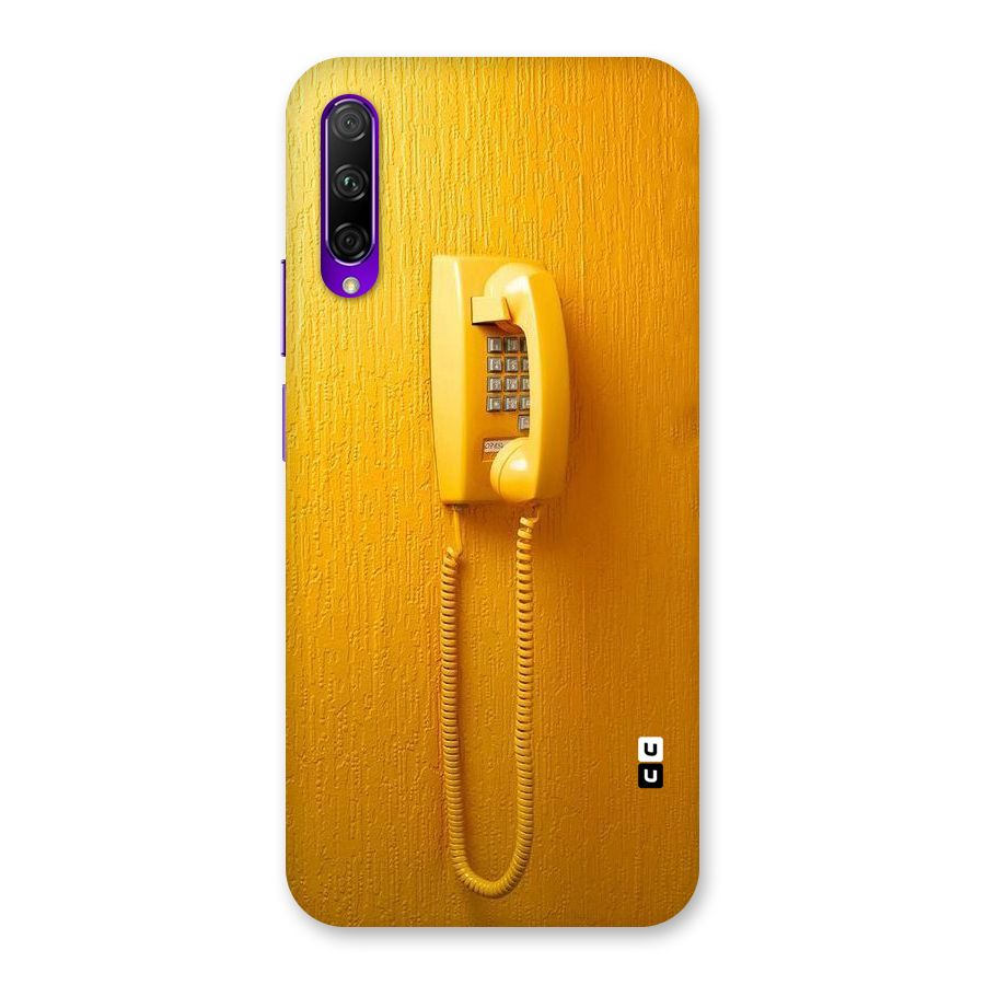 Aesthetic Yellow Telephone Back Case for Honor 9X Pro