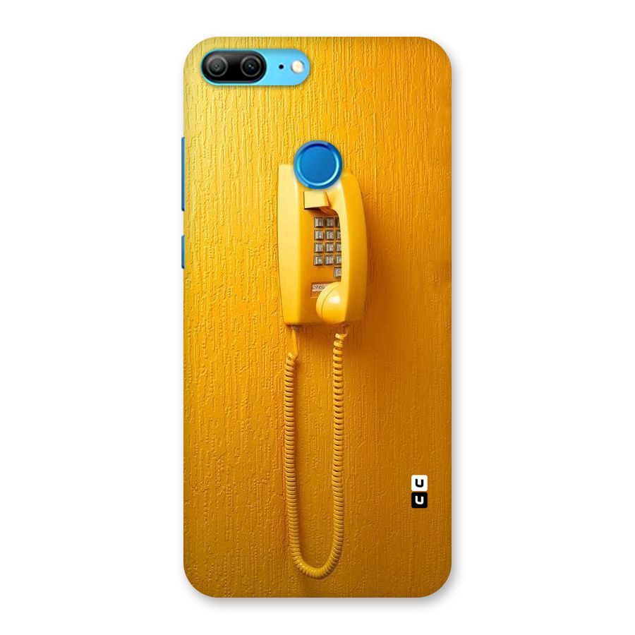 Aesthetic Yellow Telephone Back Case for Honor 9 Lite