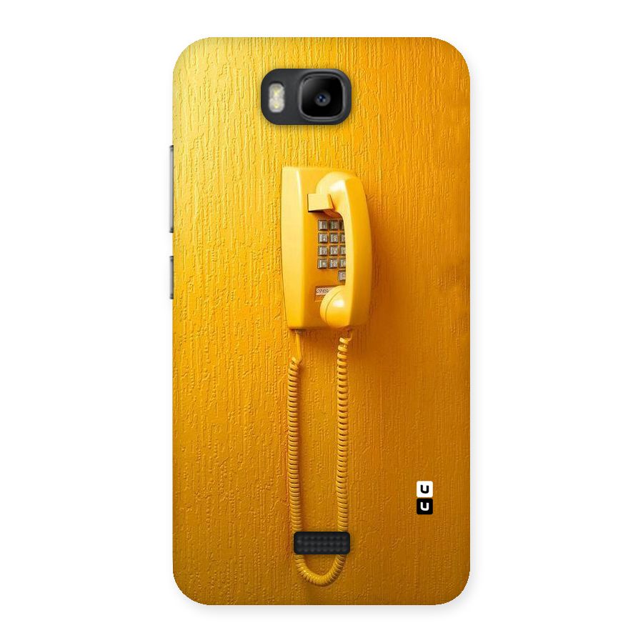 Aesthetic Yellow Telephone Back Case for Honor Bee