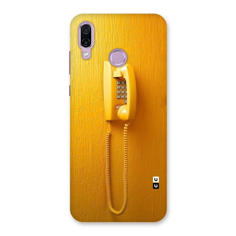 Aesthetic Yellow Telephone Back Case for Honor Play