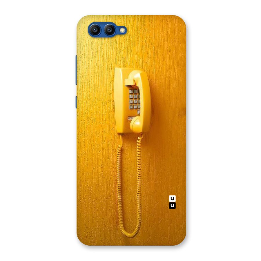 Aesthetic Yellow Telephone Back Case for Honor View 10