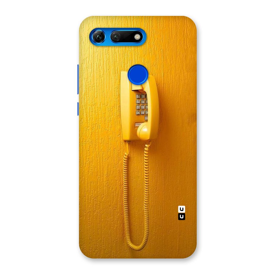 Aesthetic Yellow Telephone Back Case for Honor View 20