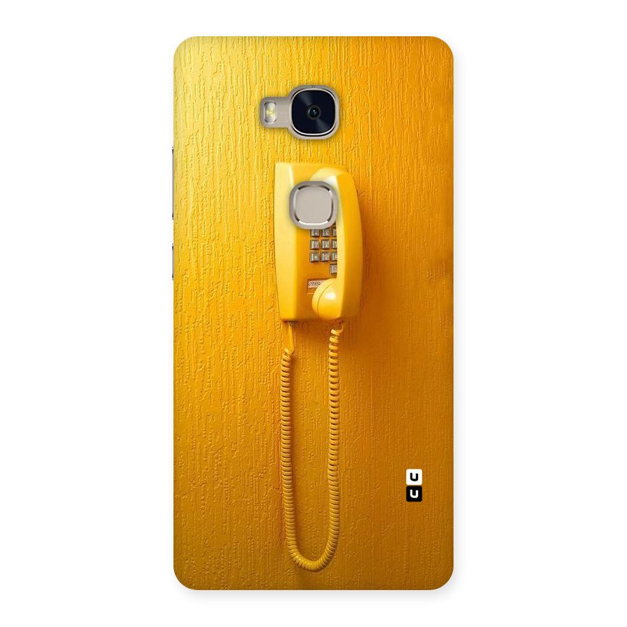 Aesthetic Yellow Telephone Back Case for Huawei Honor 5X