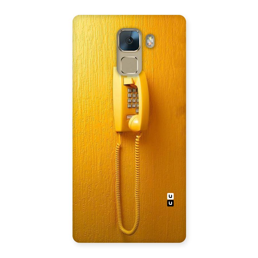 Aesthetic Yellow Telephone Back Case for Huawei Honor 7