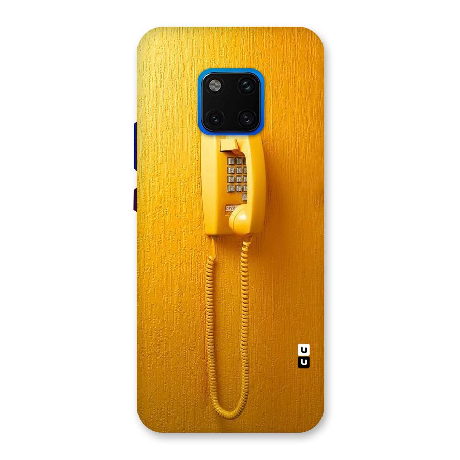 Aesthetic Yellow Telephone Back Case for Huawei Mate 20 Pro