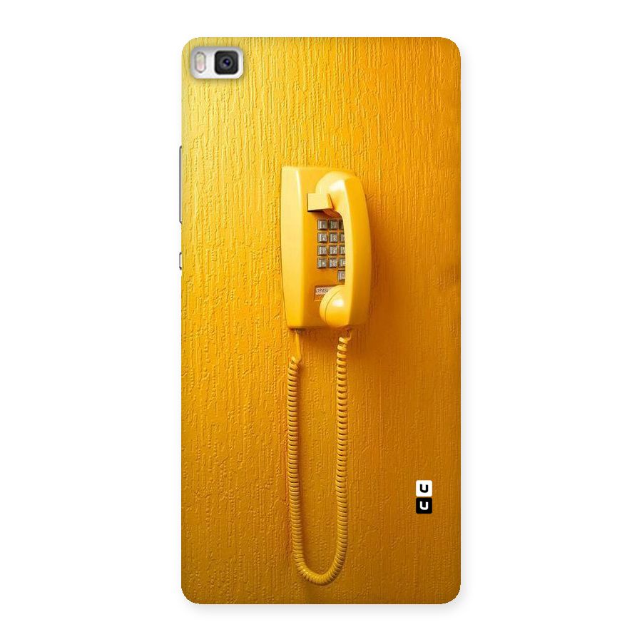 Aesthetic Yellow Telephone Back Case for Huawei P8