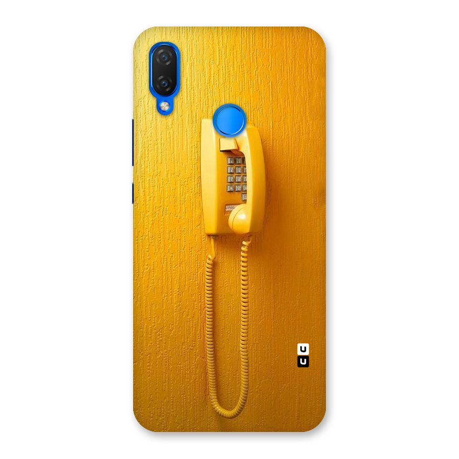 Aesthetic Yellow Telephone Back Case for Huawei P Smart+