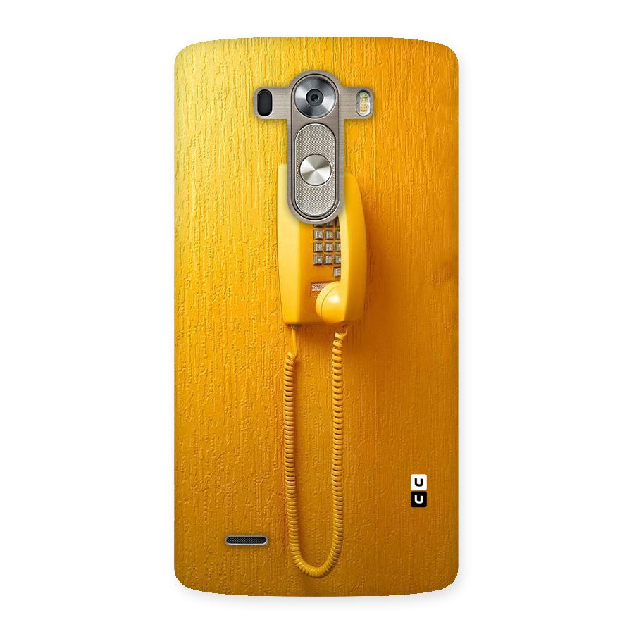 Aesthetic Yellow Telephone Back Case for LG G3